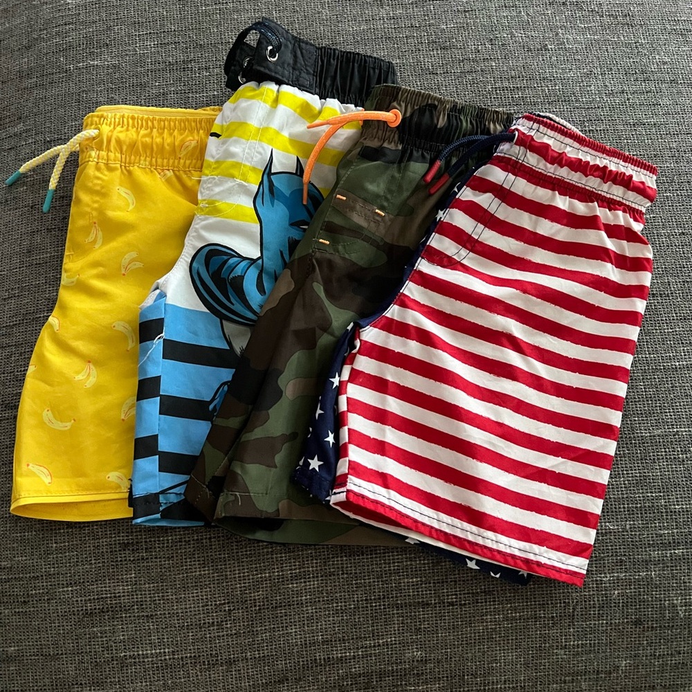 Vibrant color boys swim trunks